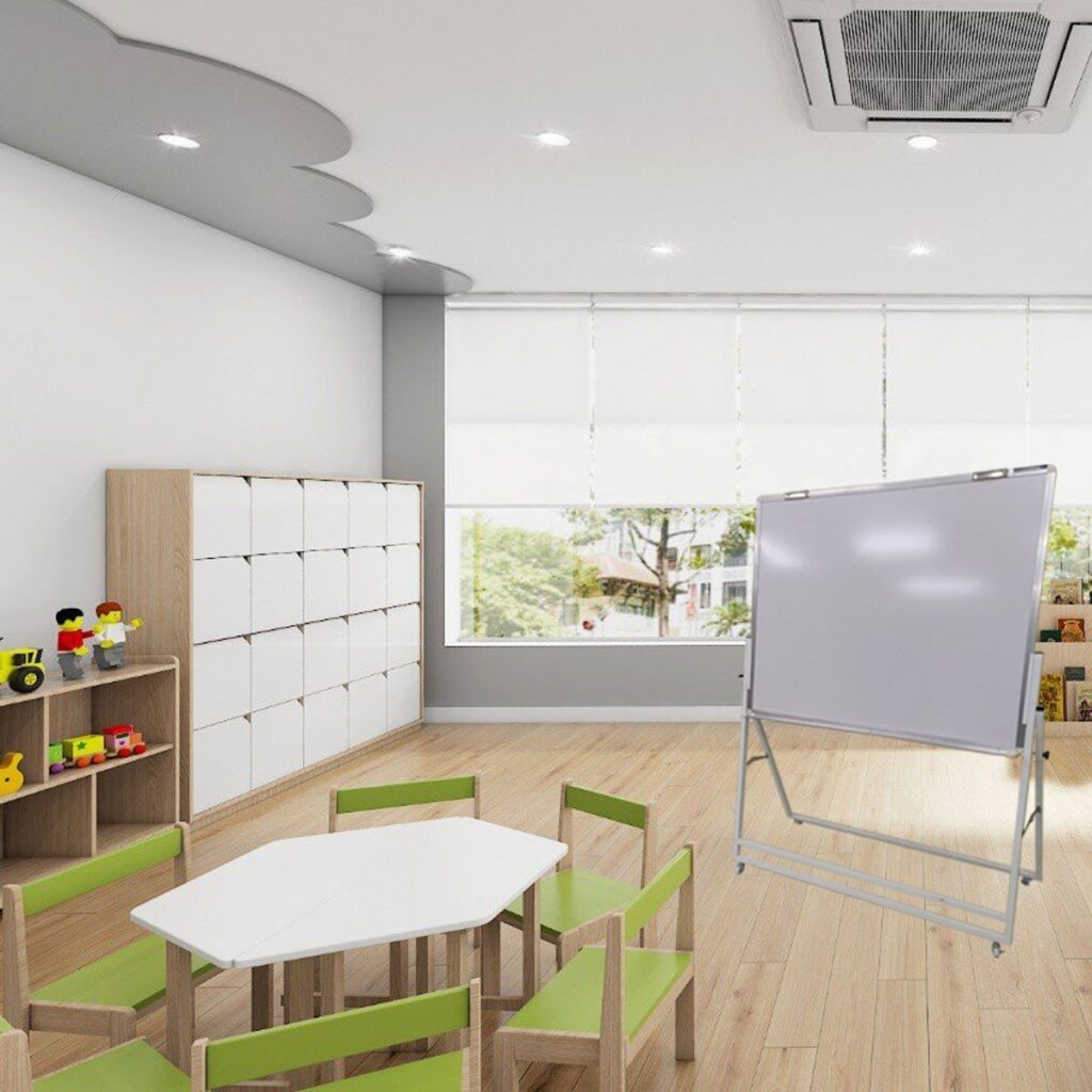Bảng flipchart - viết bút lông từ ceramic của Bỉ - chân sắt sơn tĩnh điện