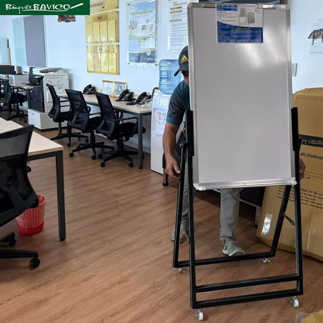 Bảng flipchart F3 chân đen - mặt bảng Poly Taiwan